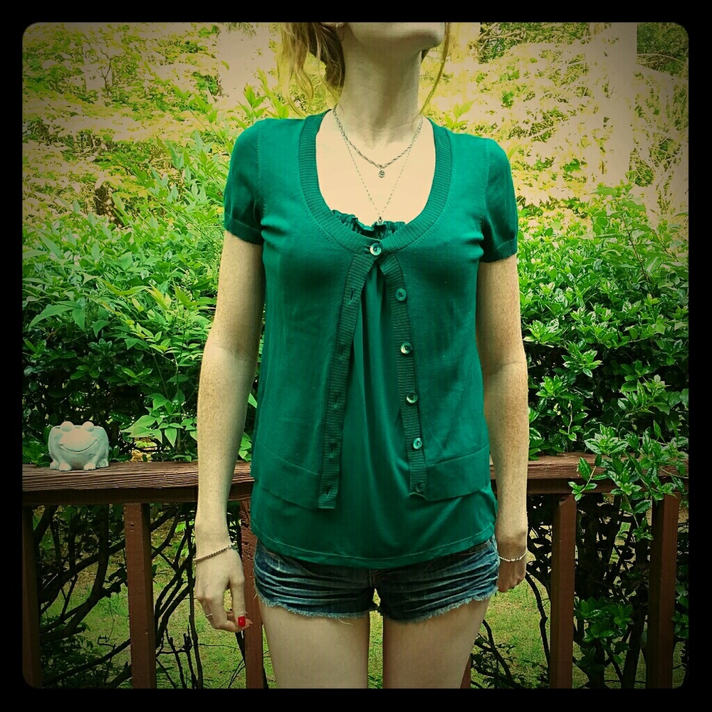 Ann Taylor xs tank top with matching button up